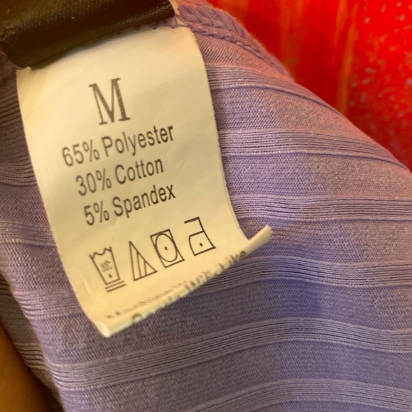 Lilac Purple Long sleeve Buttoned Crop Top - Picture 11 of 11